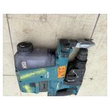 (3) Makita rotary hammer drills XRH01 AND LXR01 with HEPA Dust collection vacuum attachments