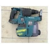 (3) Makita rotary hammer drills XRH01 AND LXR01 with HEPA Dust collection vacuum attachments
