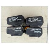 (4) Makita rotary hammer  drills:  three XPH01, one LXPH01. Includes DC18RC chargers and18V batteries