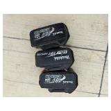 (3) Makita rotary hammer driver drills:  one XPH01, two LXPH01. Includes two chargers and four batteries.