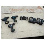 (3) Makita rotary hammer driver drills: XPH01, LXPH01, XPH12 Includes two chargers three 18V batteries