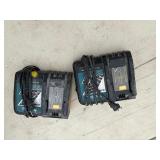(3) Makita rotary hammer driver drills: XPH01, LXPH01, XPH12 Includes two chargers three 18V batteries