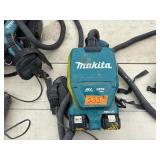 (4) Makita Backpack XCV05 Vacuums HEPA filters  (4) DC18RC chargers and (8) batterie
