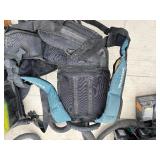 (4) Makita Backpack XCV05 Vacuums HEPA filters  (4) DC18RC chargers and (8) batteries