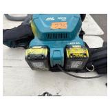 (4) Makita Backpack XCV05 Vacuums HEPA filters  (4) DC18RC chargers and (8) batteries