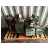 Lincoln Miniflex Welding Fume Extractor, and (3) Greenlee Power Fishing Systems #690