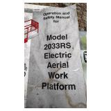 MEC Ariel Work Platform, Model 2033RS 20 foot height Scissor Lift