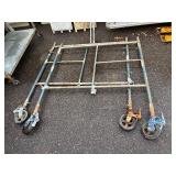 Scaffolding 6’ tall with 3 145” planks and 2 80” planks