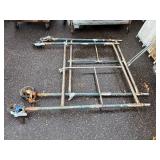 Scaffolding 6’ tall with 3 145” planks and 2 80” planks