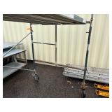 Scaffolding 6’ tall with 3 145” planks and 2 80” planks