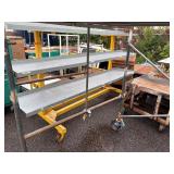 Scaffolding 6’ tall with 3 145” planks and 2 80” planks