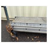 Scaffolding 6’ tall with 3 145” planks and 2 80” planks