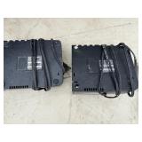 (104) Makita battery chargers DC18RT, DC18RA and (4) Makita 18V batteries