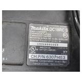 (104) Makita battery chargers DC18RT, DC18RA and (4) Makita 18V batteries