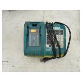 (104) Makita battery chargers DC18RT, DC18RA and (4) Makita 18V batteries