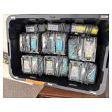 (104) Makita battery chargers DC18RT, DC18RA and (4) Makita 18V batteries