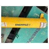 Enerpac hydraulic piston pump in a Greenlee storage box