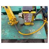 Enerpac hydraulic piston pump in a Greenlee storage box