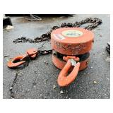 CM Series 622 Hand chain Hoist; Coffing LHH-2B Hand chain hoist;  McKissick snatch block