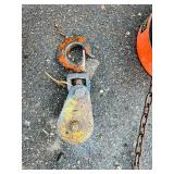CM Series 622 Hand chain Hoist; Coffing LHH-2B Hand chain hoist;  McKissick snatch block