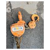 (2) Chain hoists: Black Bear YB-300 3-ton; Coffing Model LHH-2B 2-ton