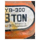 (2) Chain hoists: Black Bear YB-300 3-ton; Coffing Model LHH-2B 2-ton
