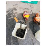 (2) Chain hoists: Black Bear YB-300 3-ton; Coffing Model LHH-2B 2-ton