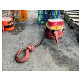 (2) Chain hoists: Borson CM Series 622; Little Mule LMHA