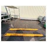 Forklift extenders 96” long x 5” w