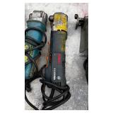 8 corded tools: Bosch angle drill; Bosch 16 ga shears, Kett Shears, Milwaukee shears, Makita angle drill