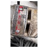 8 corded tools: Bosch angle drill; Bosch 16 ga shears, Kett Shears, Milwaukee shears, Makita angle drill