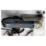 8 corded tools: Bosch angle drill; Bosch 16 ga shears, Kett Shears, Milwaukee shears, Makita angle drill