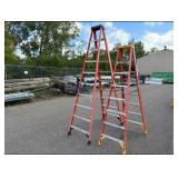 (2) Werner trestle ladders 300LB capacity 8’ (p/n 6208)  and 10’