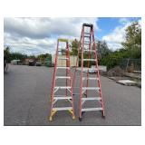 (2) Werner trestle ladders 300LB capacity 8’ (p/n 6208)  and 10’