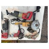 Corded Power Tools: DeWalt, Bosch, Milwaukee, B&D- Angle grinders, Magnum Holeshooter, sawzalls, jig saw, holgun drills