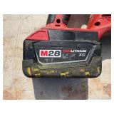 (2) Milwaukee Cordless Sawzalls 0719-20 M28, (1) battery and (1) 48-59-2818 18V charger, all power up