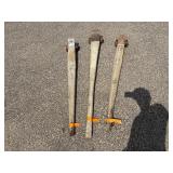 (3) Nutting Freight Pry Bars