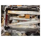 Electric and plumbing parts: Halex EMT Compression Connectors; Cushioned clamps; insulated tap