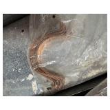 Electric and plumbing parts: Halex EMT Compression Connectors; Cushioned clamps; insulated tap