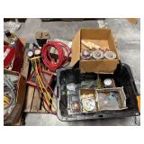 Pallet plumbing, electric, & primer: Yellow Jacket Gauge; Cone Nuts; Shark Bite Max; EMT straps; Rollers