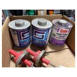 Pallet plumbing, electric, & primer: Yellow Jacket Gauge; Cone Nuts; Shark Bite Max; EMT straps; Rollers