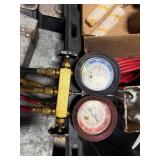 Pallet plumbing, electric, & primer: Yellow Jacket Gauge; Cone Nuts; Shark Bite Max; EMT straps; Rollers