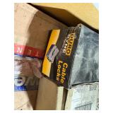 Pallet of electrical parts:  Copper wire; Insulation strip; Tube gun; Tube straps; Conduit carrier & more