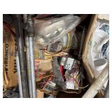 Pallet of electrical and plumbing parts