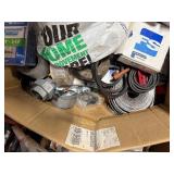 Pallet of electrical and plumbing parts