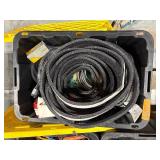 Bin of tubes, hoses, and wires