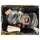 Bin of tubes, hoses, and wires