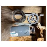 Marathon X70410570010 2 Speed 3HP Electric Motor, v-belt and v-belt pull