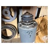 Marathon X70410570010 2 Speed 3HP Electric Motor, v-belt and v-belt pull