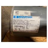 Marathon X70410570010 2 Speed 3HP Electric Motor, v-belt and v-belt pull